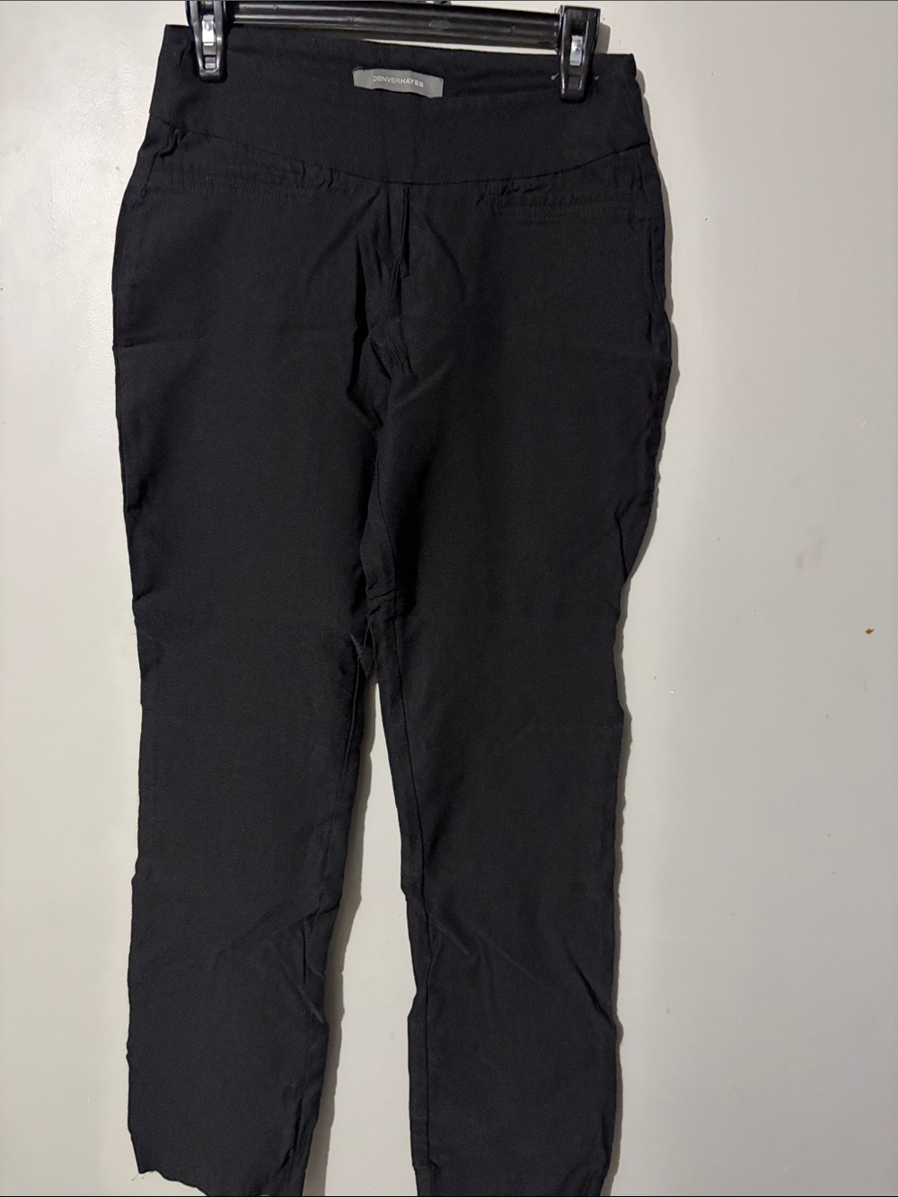 Denver Hayes Black Stretch Tapered Pants
